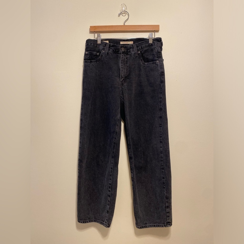 Levi’s Black Baggy Dad Women Jeans. Size W26 L30